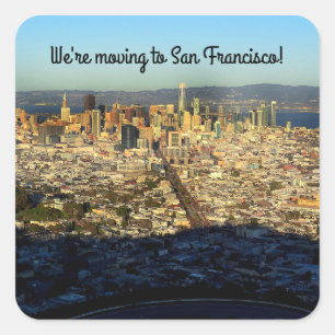 Carré Déménagement à San Francisco Twin Peaks #1 Sticker