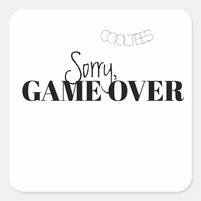 CARRÉ DÉSOLÉ JEU SUR STICKER (Devant)