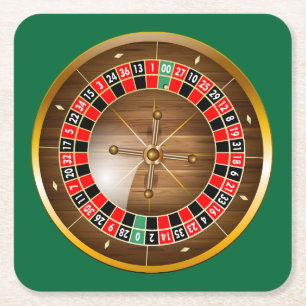 Carré Dessous de verre américain très amusant Roulette