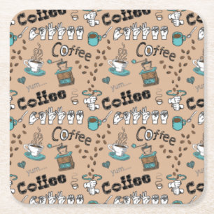 Carré DESSOUS DE VERRE ASL Coffee
