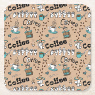 Carré DESSOUS DE VERRE ASL Coffee