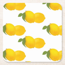 Dessous de verre au citron