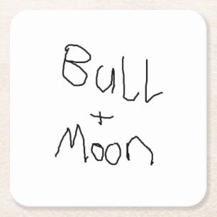 Carré Dessous de verre Bull Moon "Red Days"