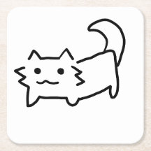 Dessous de verre chat simple