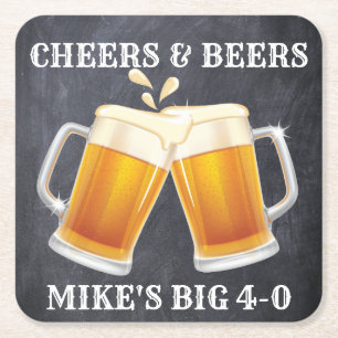 Carré Dessous de verre Cheers and Beers