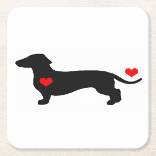 Carré Dessous de verre Dachshund Sweetheart