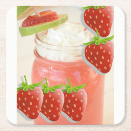Carré Dessous de verre Daquiri aux fraises