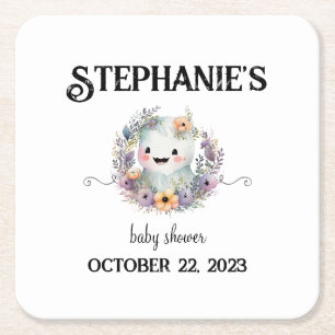 Carré Dessous de verre de Baby shower d'Halloween Little