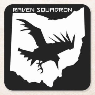 Carré Dessous de verre de boissons d'escadron de Raven