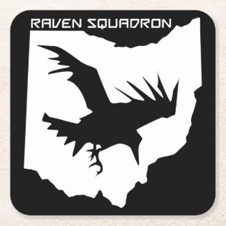 Carré Dessous de verre de boissons d'escadron de Raven
