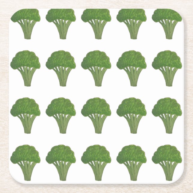 Carré Dessous de verre de brocoli (Devant)