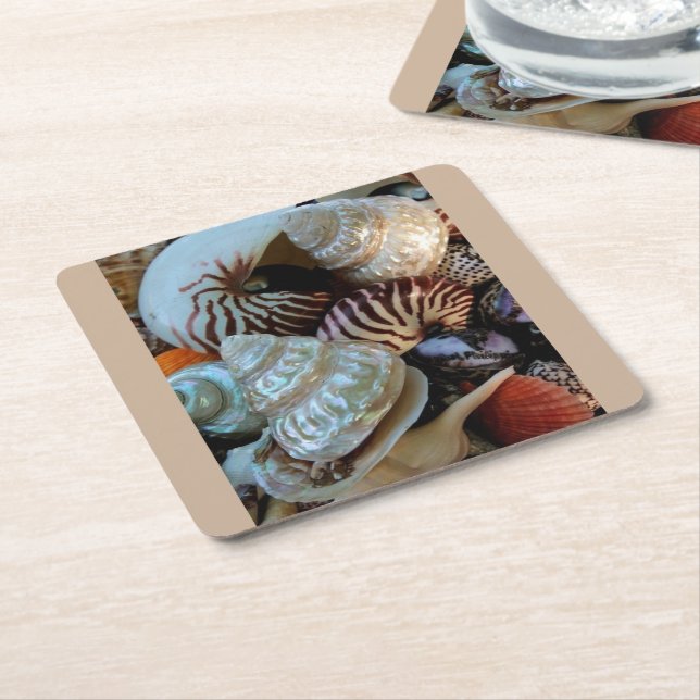 Carré Dessous de verre de coquillages (Incliné)