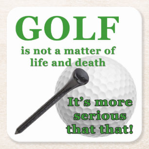 Carré Dessous de verre de golf