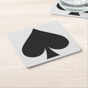 Carré Dessous de verre de joueur de carte - pelle