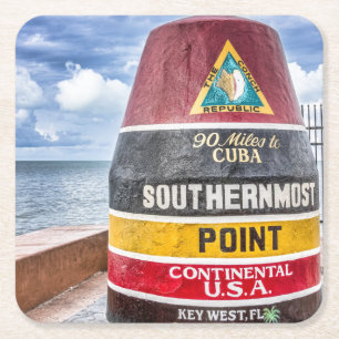 Carré Dessous de verre de Key West la Floride