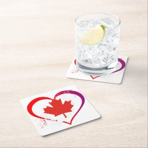 Carré Dessous de verre de la fête du Canada
