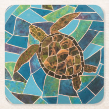 Dessous de verre de la tortue de mer