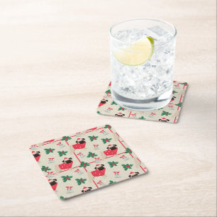 Carré Dessous de verre de Noël Puggy