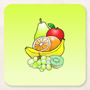 Carré Dessous de verre de panneau à pâte de fruits