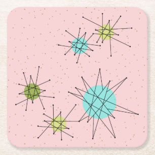 Carré Dessous de verre de papier atomiques iconiques