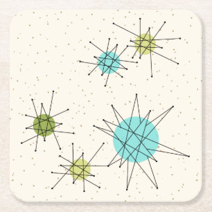Carré Dessous de verre de papier atomiques iconiques de