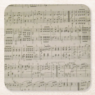 Carré Dessous de verre de papier de Menuetto