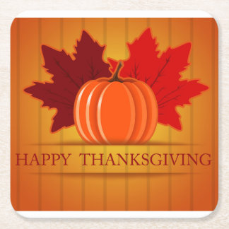 Carré dessous de verre de papier de Thanksgiving