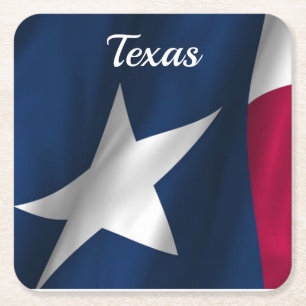 Carré Dessous de verre de papier du Texas