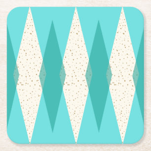 Carré Dessous de verre de papier durs à motifs de