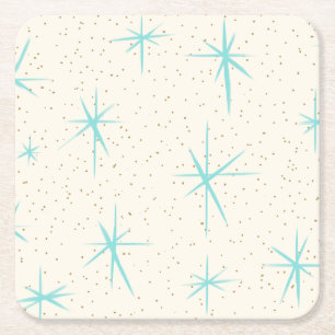 Carré Dessous de verre de papier durs de Starbursts de