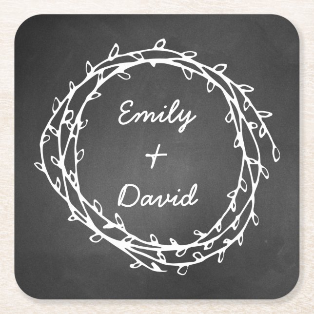 Carré Dessous de verre de papier faits sur commande de (Devant)