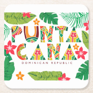 Carré Dessous de verre de Punta Cana République Dominica