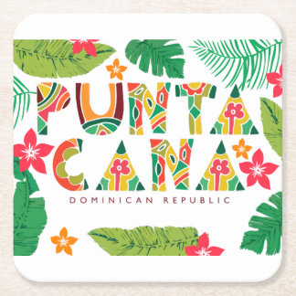 Carré Dessous de verre de Punta Cana République Dominica