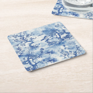 Carré Dessous de verre de scènes japonaises traditionnel