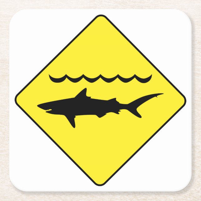 Carré Dessous de verre de signe "de requins de (Devant)