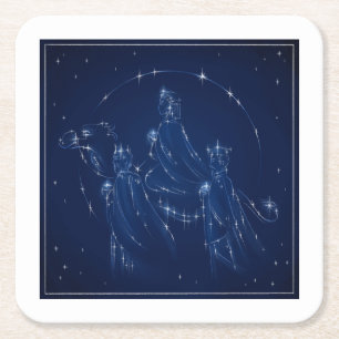 Carré Dessous de verre de Trois Rois - Papier