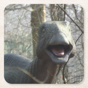 Carré Dessous de verre Dinosaur à regarder