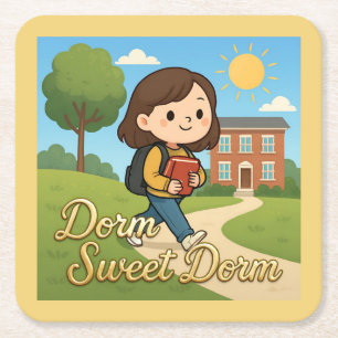 Carré Dessous de verre Dorm Sweet Dorm