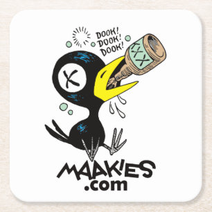 Carré Dessous de verre Drinky Crow