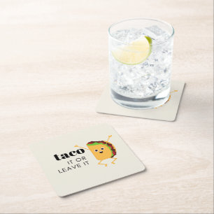 Carré Dessous de verre du parti Taco