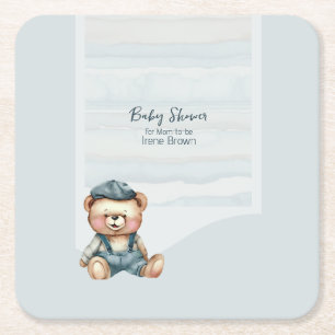 Carré Dessous de verre du thème baby shower