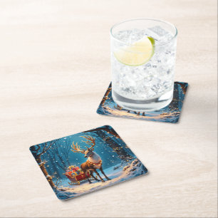 Carré Dessous de verre en papier de vacances