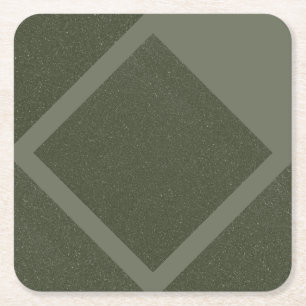 Carré Dessous de verre en papier Moss Green Diamond Fram
