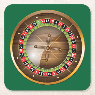 Carré Dessous de verre européen très amusant Roulette 
