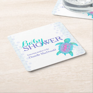 Carré Dessous de verre fantaisie de baby shower