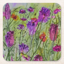 Dessous de verre fleur sauvage