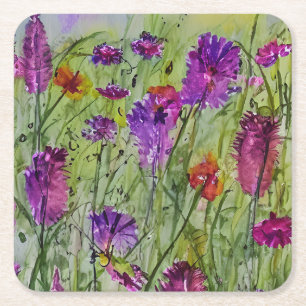 Carré Dessous de verre fleur sauvage