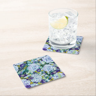 Carré Dessous de verre floral Rhapsodie Hydrangea