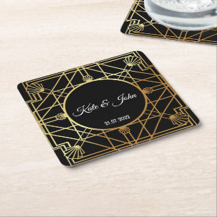 Carré Dessous de verre inspirés Art Déco Gatsby pour Mar