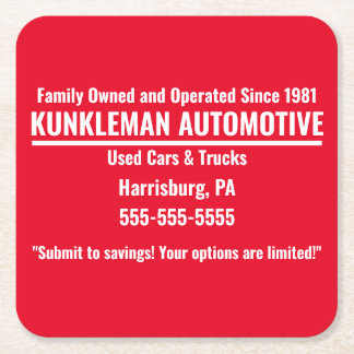 Carré Dessous de verre Kunkleman